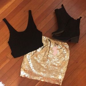 Nasty Gal Sequin Skirt